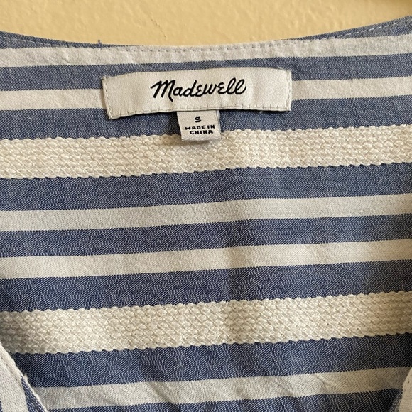 Madewell Cropped Striped Button Down Size S - Picture 11 of 17